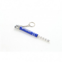 KEYCHAIN MINI TIRE PRESSURE GAUGE BLUE