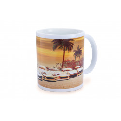 MUG WHITE Z CAR SUNSET HUNTINGTON BEACH