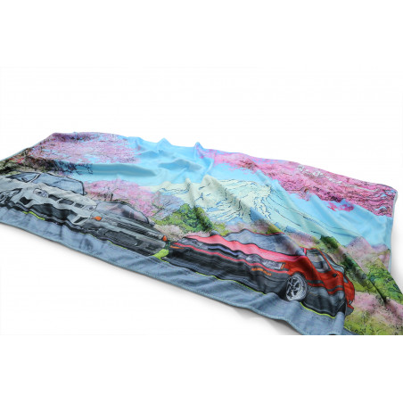 BATH TOWEL GDB/BNR32/AE86 CHERRY BLOSSOM MT.FUJI